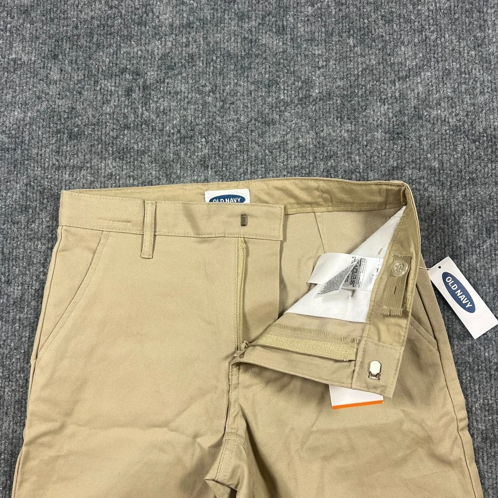 Old Navy Built in Flex Chino Shorts‎ Kids 8 Beige Stretch Mid Rise Lot of 2